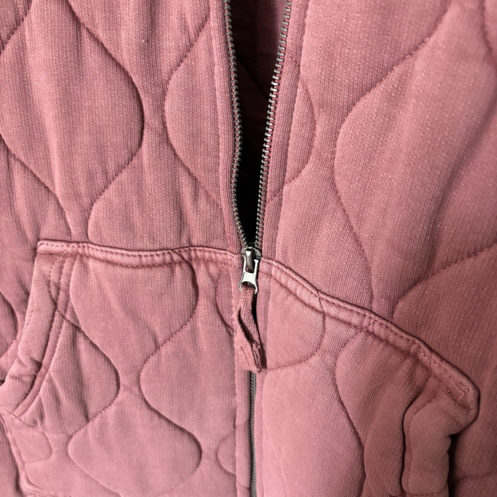 Horizon Bass Creek Outfitters XL NEW mauve pink Quilted jacket with hood - Picture 5 of 6